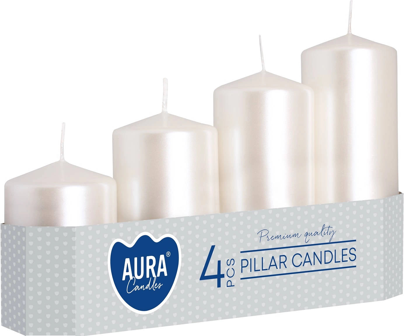 SUPER OFERTA!!! Pack de 4 Velas color rojo metalizado