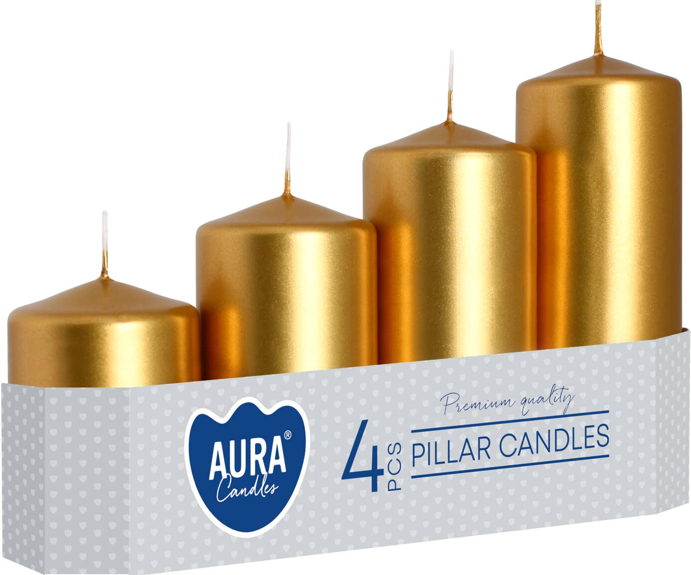 SUPER OFERTA!!! Pack de 4 Velas color rojo metalizado