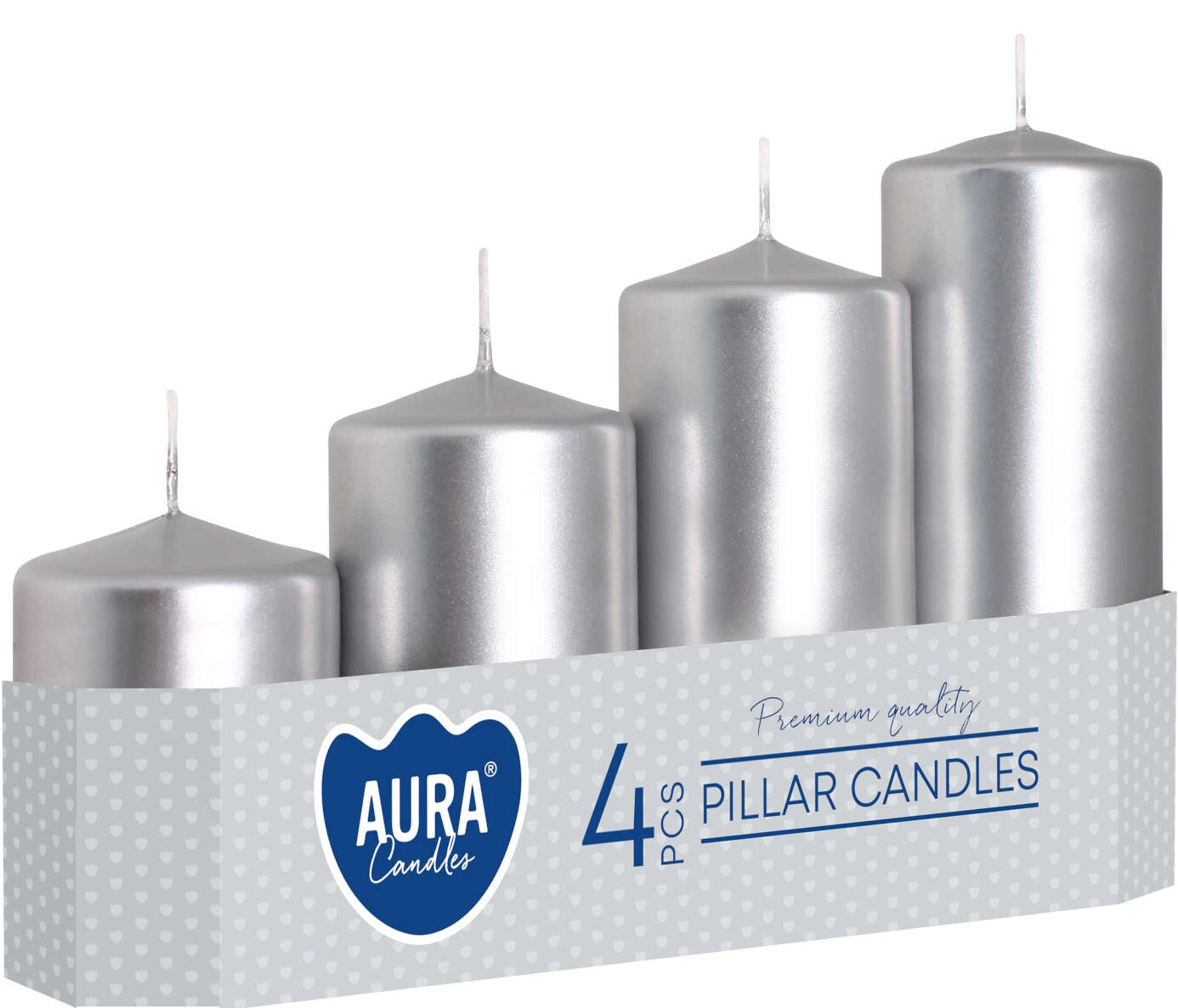 SUPER OFERTA!!! Pack de 4 Velas color rojo metalizado